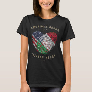 Amerikaanse Groene Italiaanse hartliefde Italiaans T-shirt