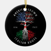 Amerikaanse Groene Italiaanse wortelen Italië Keramisch Ornament (Voorkant)