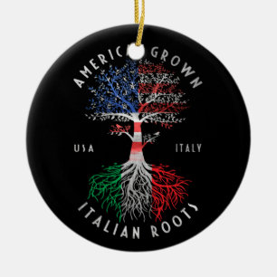 Amerikaanse Groene Italiaanse wortelen Italië Keramisch Ornament