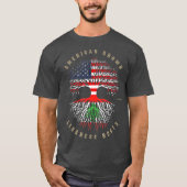 Amerikaanse Groene Libanese Roots Libanese vlag T-shirt (Voorkant)