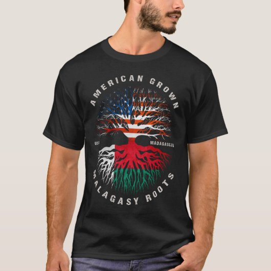 Amerikaanse Groene Malagassische wortelen Madagask T-shirt (Voorkant)