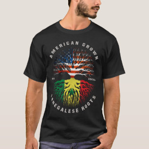 Amerikaanse Groene Senegalese Roots Senegal vlag T-shirt