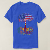 Amerikaanse Groene Sri Lanka Roots Sri Lanka Vlag T-shirt (Design voorkant)