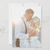 Amerikaanse groeten bruiloft dank u kaarten (Voorkant)