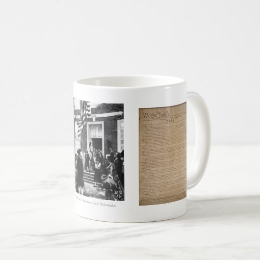 Amerikaanse grondwet - 10de wijziging mok (Voorkant rechts)