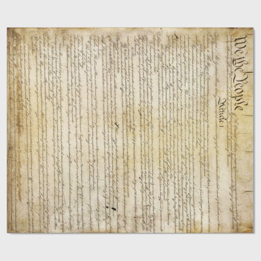  Amerikaanse grondwet Cadeaupapier (Vlak)