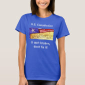 Amerikaanse grondwet (donker) T-shirt (Voorkant)