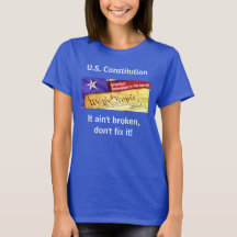 Amerikaanse grondwet (donker) T-shirt