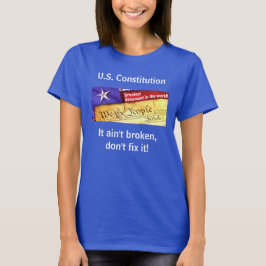 Amerikaanse grondwet (donker) T-shirt