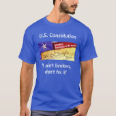Amerikaanse grondwet (donker) T-shirt (Voorkant)