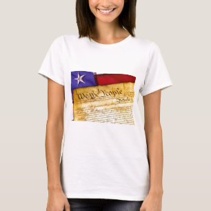 Amerikaanse grondwet en Amerikaanse vlag T-shirt