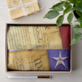Amerikaanse grondwet en Amerikaanse vlag Tissuepapier (Geschenk)