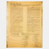 Amerikaanse GRONDWET Fleece Deken (Voorkant)