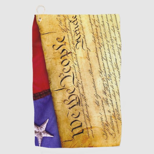 Amerikaanse grondwet golfhanddoek (Voorkant)