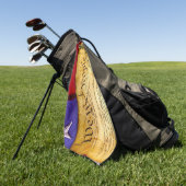 Amerikaanse grondwet golfhanddoek (Groen)