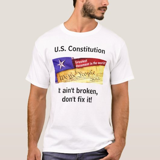 Amerikaanse grondwet (licht) T-shirt (Voorkant)