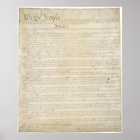 Amerikaanse grondwet_Pg 1 van 4 Poster (Voorkant)