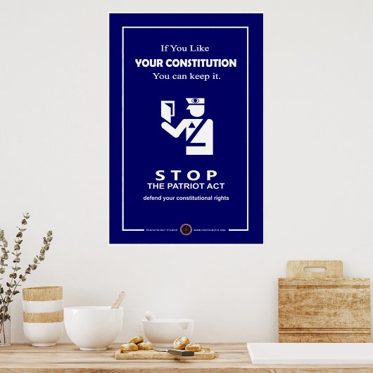 Amerikaanse grondwet poster (Keuken)