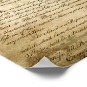 Amerikaanse grondwet Poster (Hoek)