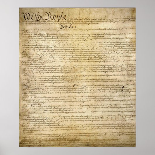 Amerikaanse grondwet Poster (Voorkant)