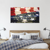 Amerikaanse grondwet: preambule canvas afdruk (Insitu (Slaapkamer))