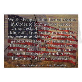 Amerikaanse grondwet preambule over vlagsegment