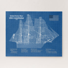 Amerikaanse grondwet - Scheepsblauwdruk plannen AB Legpuzzel