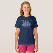 Amerikaanse grondwet - Scheepsblauwdruk plannen AB T-shirt (Voorkant volledig)