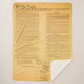 Amerikaanse GRONDWET Sherpa Deken (Voorkant)