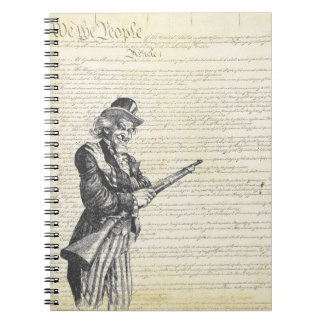 Amerikaanse grondwet Staue of Liberty Notitieboek