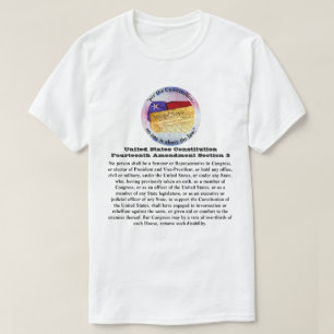 Amerikaanse grondwet Veertiende wijziging Afdeling T-shirt