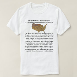Amerikaanse grondwet Veertiende wijziging Afdeling T-shirt