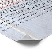 Amerikaanse grondwet Wetsontwerp rechten Geschiede Poster (Hoek)