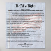 Amerikaanse grondwet Wetsontwerp rechten Geschiede Poster (Voorkant)