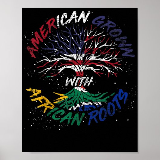 Amerikaanse Groot-Afrikaanse Roots Verenigde State Poster (Voorkant)