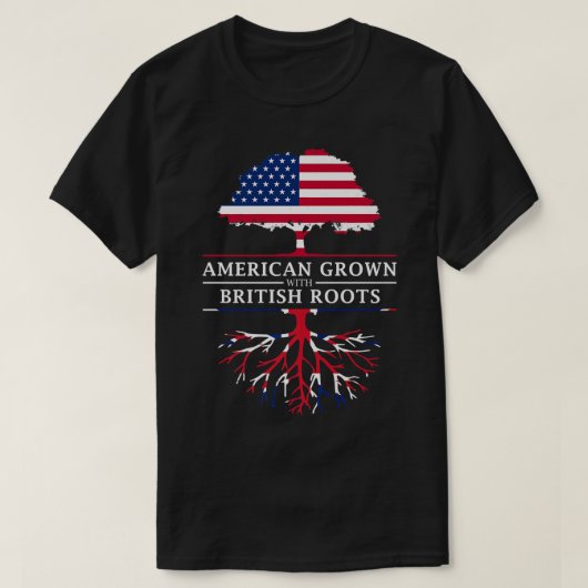 Amerikaanse Groot-Brittannië Union Jack T-shirt (Design voorkant)