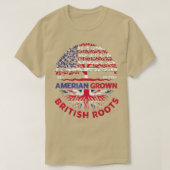 Amerikaanse Groot-Brittannië - vlag Amerikaanse vl T-shirt (Design voorkant)