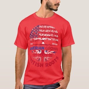 Amerikaanse Groot-Brittannië - vlag Amerikaanse vl T-shirt