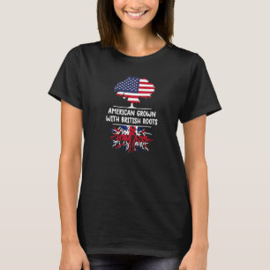 Amerikaanse Groot-Brittannië vlag Brits T-shirt
