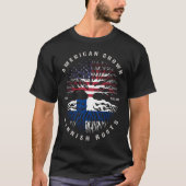 Amerikaanse Groot Finse Roots Finland vlag T-shirt (Voorkant)