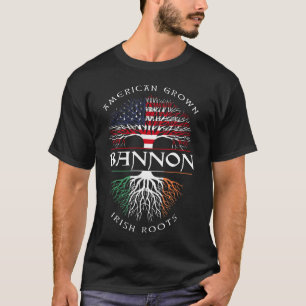 Amerikaanse Groot Irish Roots BANNON Irish Name T-shirt