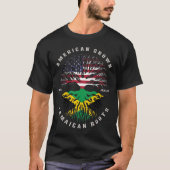 Amerikaanse Groot-Jamaicaanse rots Jamaica Flag T-shirt (Voorkant)