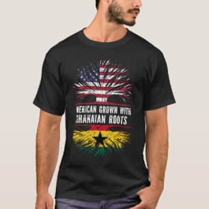 Amerikaanse Groot met Ghanese Roots USA-vlag T-shirt