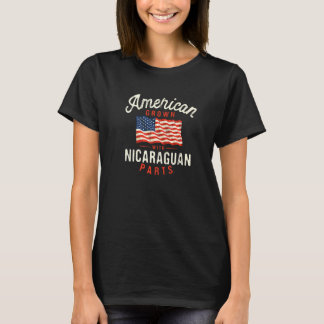 Amerikaanse Groot met Nicaraguaanse Parts Patrioti T-shirt