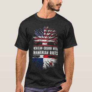 Amerikaanse Groot met Panamese Roots USA-vlag T-shirt