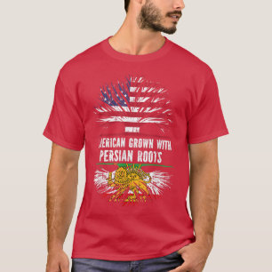 Amerikaanse Groot met Perzische Roots VS vlag Perz T-shirt