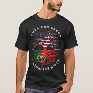 Amerikaanse Groot Portugese Roots vlag T-shirt