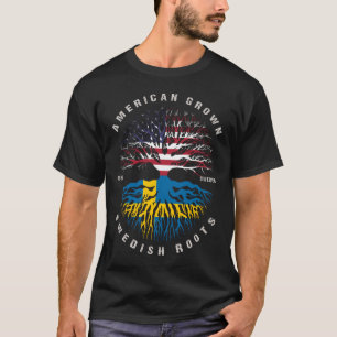 Amerikaanse Groot Zweden vlag T-shirt