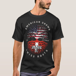 Amerikaanse Groot Zwitsers Roots Zwitserse vlag T-shirt