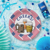 Amerikaanse grootoogtonijn papieren bordje (Feest)